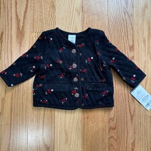 Carter’s Newborn black button up top